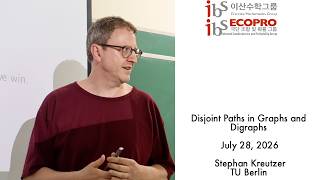 2026.07.28, Stephan Kreutzer, Disjoint Paths in Graphs and Digraphs News