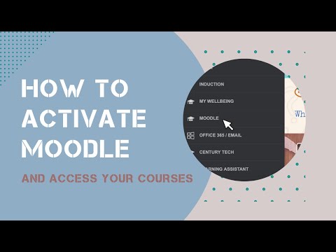How to Activate & Access Moodle