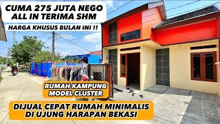 DI JUAL RUMAH MURAH DI UJUNG HARAPAN | 275 JUTA NEGO | MODEL MINIMALIS MODERN