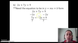 Precalculus Section 1.3 Linear Equations in Two Variables