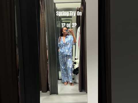 Zara spring 2024 fitting room try on #shorts #zara #summeroutfits #springoutfits