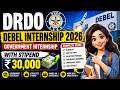 DRDO DEBEL Internship 2026 🚨 | Government Internship with Stipend 💸 | Complete Guide
