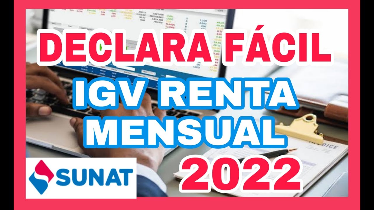 COMO DECLARAR MI IMPUESTO A LA SUNAT - REGIMEN ESPECIAL / SUNAT - YouTube