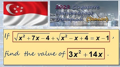 Please do not square both sides at the beginning (SMO 2022 Senior Q13)