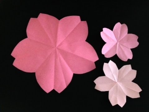 簡単 折り紙 桜 Sakura Origami Cherry Youtube
