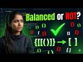 Check Balanced Parentheses Using Stack | Coding Interview Question | JavaScript