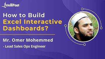 How to Build Excel Interactive Dashboards | Excel Data Visualization | Intellipaat