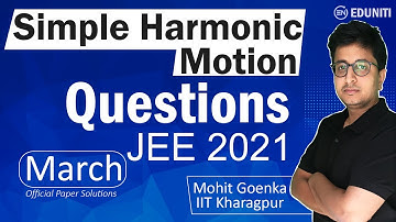 JEE Main 2021 March Solution | Simple Harmonic Motion | IIT JEE Physics | Mohit Goenka