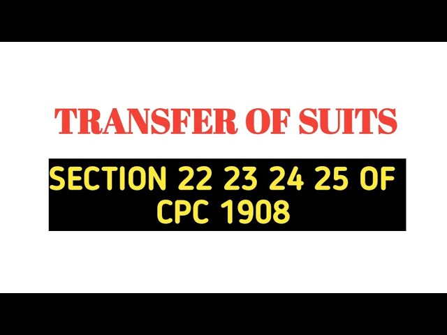SOLUTION: Cpc transfer of cases - Studypool