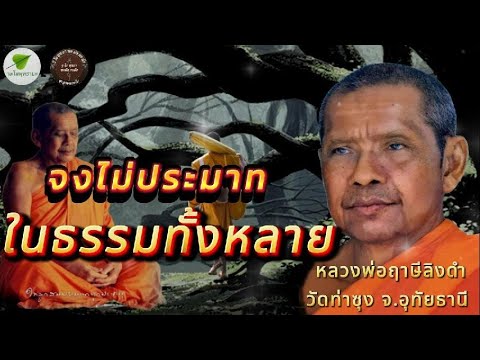 จงไม่ประมาทในธรรมทั้งหลาย  เสียงเทศน์ #หลวงพ่อฤาษีลิงดำ  #ธรรมะ #ธรรมทาน