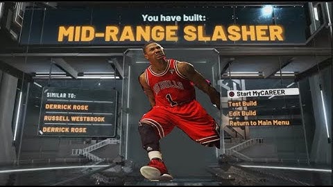 NBA2K20 - MVP Derrick Rose build ! Best Mid Range Slasher Rare Build ! MVP Drose build