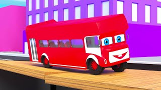 Old MacDonald Had A School EIEIO | Colorful Buses Song | Nursery Rhymes for Kids & Babies Song