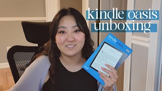 why i upgraded to the kindle oasis ✨ | unboxing, decorating, and more!