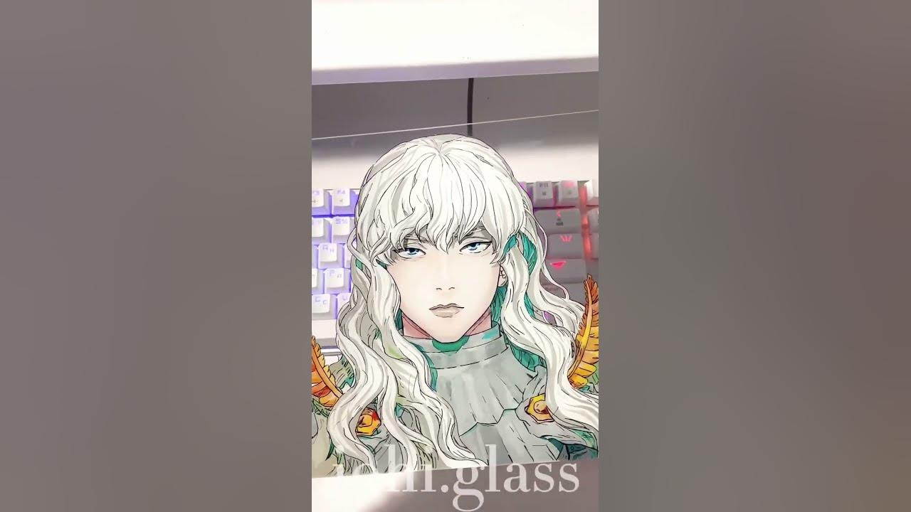 Любая картинка на стекле на заказ!🩷 Berserk Griffith painting glass ...