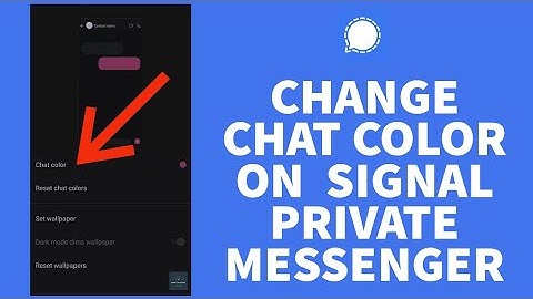 How To Change Chat Colors In Signal App (2023) | Signal Private Messenger (Full Tutorial)