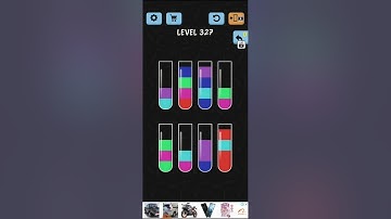 solve water game color sort level 327