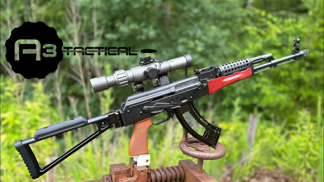 Triangle Stock w/picatinny mount | A3 Tactical - YouTube