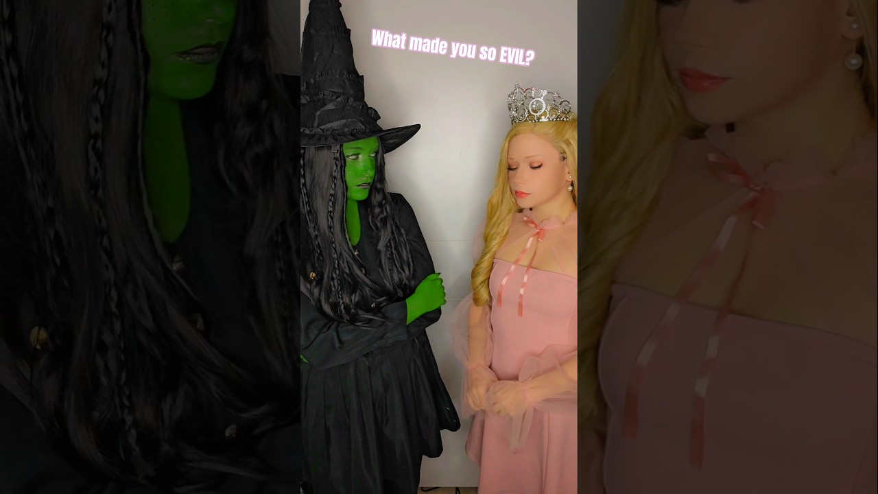 Evil? | Elphaba & Glinda @nikkihatsunecosplay #cosplay #shorts #wicked