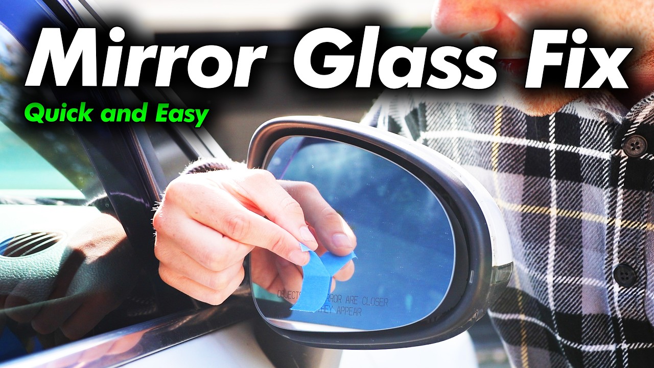 Как починить стекло зеркала Volkswagen (самый дешевый и простой способ)