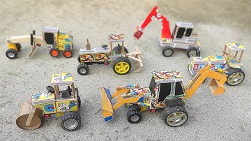 How to make matchbox tractor at home | Diy Mini tractor | Mini Tractor Science Project