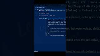 Age calculator using python #coding #learningcode #codinggirl #programming #python #coders #project