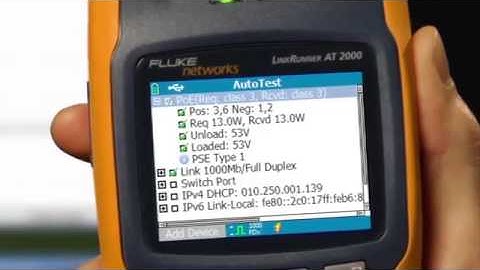 LinkRunner AT Network Auto Tester   Network Connectivity in Less Than 10 Seconds  By Fluke Networks