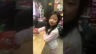 Eating chips but um…..