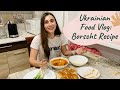 Ukrainian Food Vlog: Classic BORSCHT recipe| Рецепт Українського Борщу