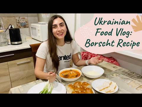 Video: Ukrainian Borsch With Donuts - Recipe With Photo Step By Step