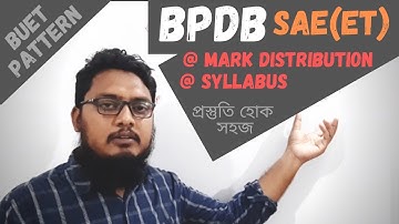 BPDB SAE (Electrical) Job Exam BUET Pattern and Syllabus-2021 ||