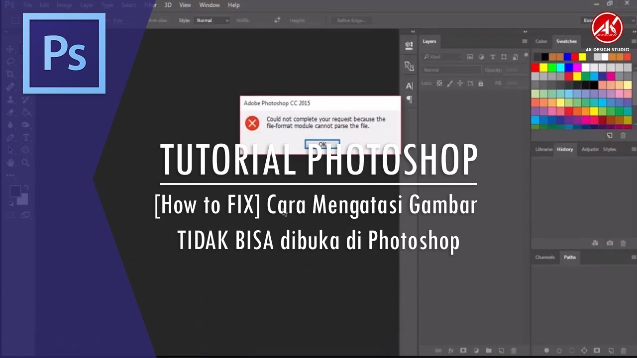 Tutorial Adobe Photoshop How To Fix Cara Mengatasi Gambar