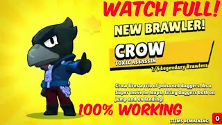 How to get Crow in brawl stars | 💯% Working trick|Watch full!