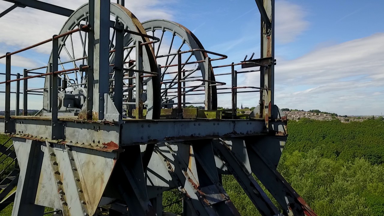 Drone Video of Barnsley Main headgear YouTube