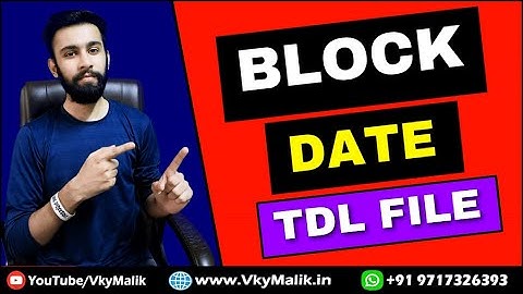Date Lock TDL File in Tally Prime | Tally Prime All TDL Free Download | Free TDL for Tally Prime