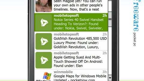 Twikini is Twitter client for Windows Mobile phones