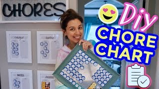 DIY CHORE CHART | How to easily track if your kids (or adults) do their chores!