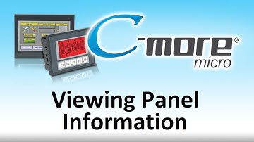 C-more Micro HMI Viewing Panel Information from AutomationDirect
