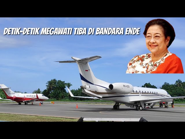 Detik - Detik Presiden ke -5 RI Megawati Soekarnoputri Tiba di Kota Ende class=