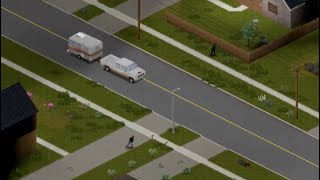 Project Zomboid: Taking A Trailer (Fire Officer Gameplay)