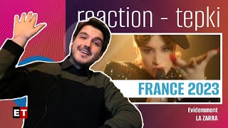 REACTION • La Zarra - Évidemment (Eurovision 2023 🇫🇷 France) | HELP TURKEY