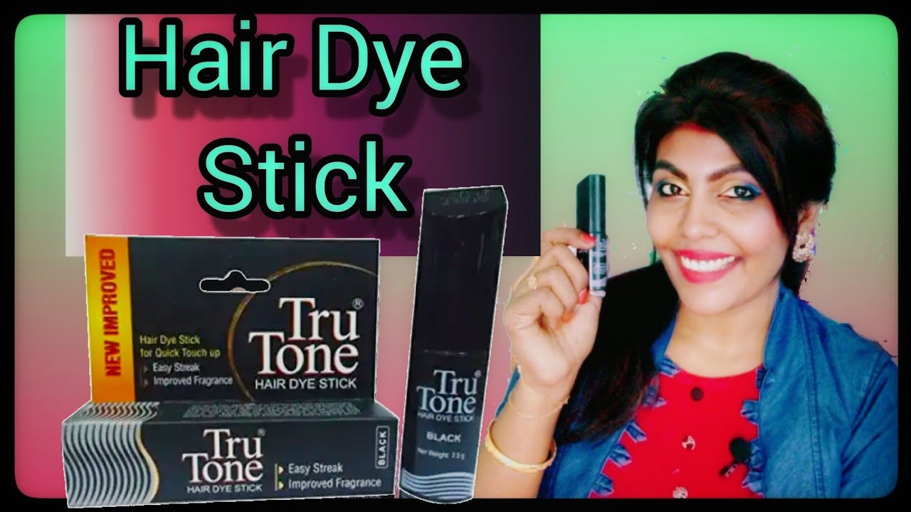 Tru Tone Hair Dye Stick | For Quick Touch up | Cover Grey Hair | Menorah SG  - YouTube