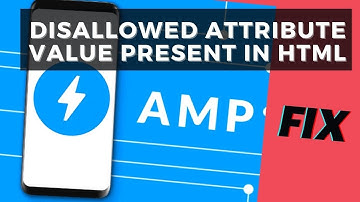 How to Fix The Disallowed attribute value present in HTML & other AMP Errors