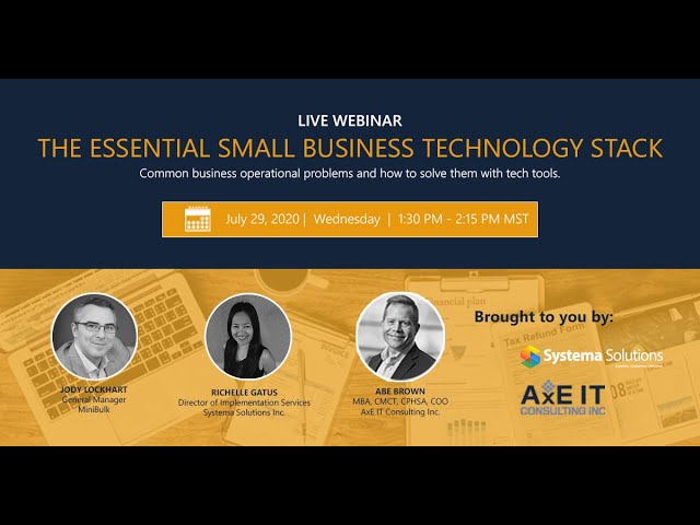 SME Business Essentials Webinar - Jody Lockhart
