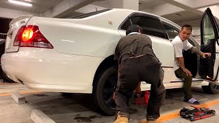 納車したばかりの18クラウン アスリートに車高調取付 小塚さんのゼロクラ 後期3 5 ファイナルコネクション車高調 セルシオ30後期 エスティマ Youtube