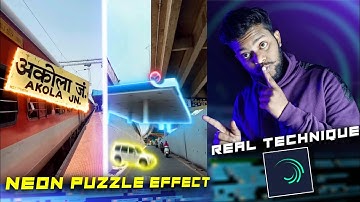 How to make Neon puzzle effect reel video editing with Alight motion application