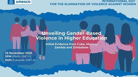 Webinar | Unveiling Gender-Based Violence in Higher Education: Initial Evidence