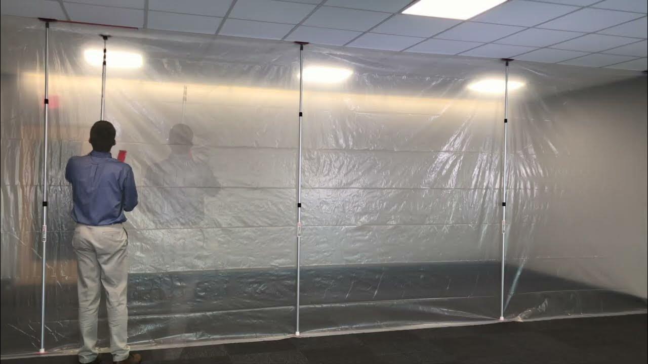 ZipWall Strips for Drop CeilingsKeep your barrier tight