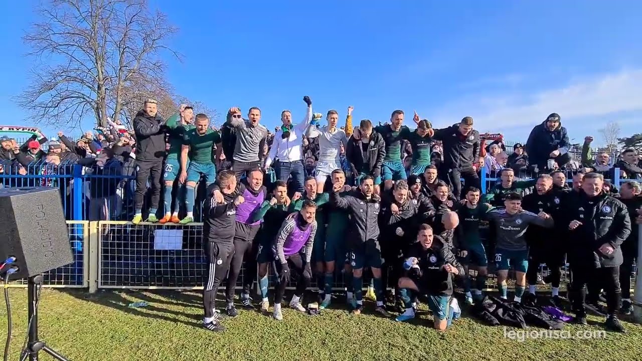 Kibice Legii w Zielonej Górze