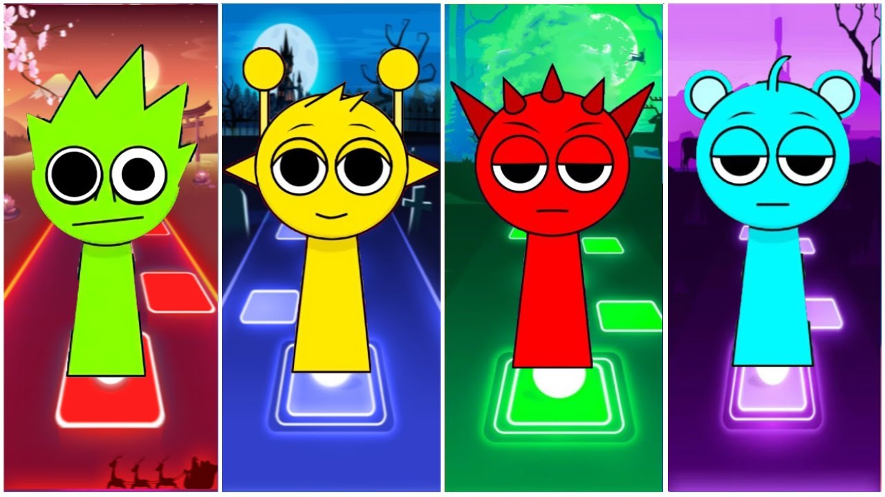 Incredibox Sprunki : OWAKCX 🆚 Simon 🆚 Raddy 🆚 Sky | Tiles Hop EDM Rush ...