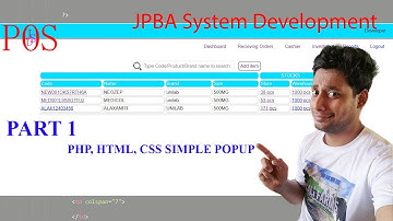 POINT OF SALE | PHP, HTML and CSS l SIMPLE POP UP (Part 1) - JSDevelopment